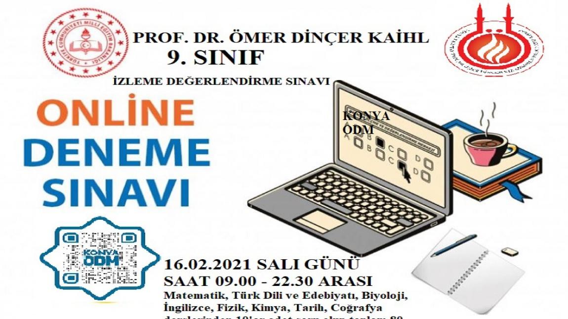 16 02 2021 sali gunu 9 sinif ogrencilerimize izleme degerlendirme sinavi yapilacaktir prof dr omer dincer kiz anadolu imam hatip lisesi